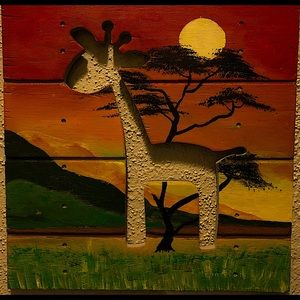 Kids Safari Giraffe Cutout